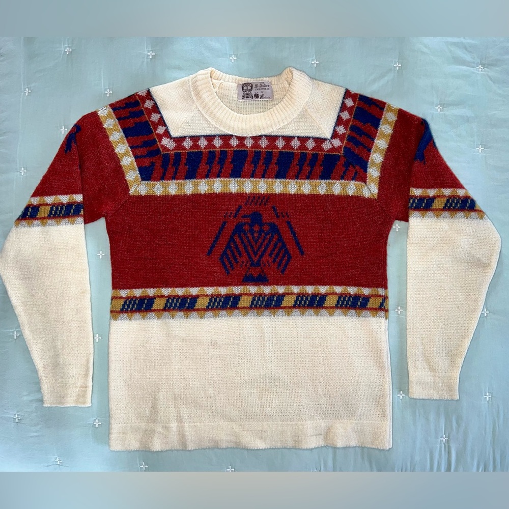St Julien VINTAGE mohair native bird sweater